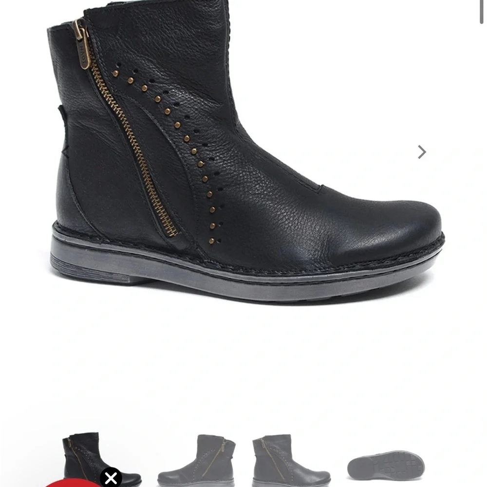 Naot Cetona Soft Black Leather Shoes - Picture 5 of 5